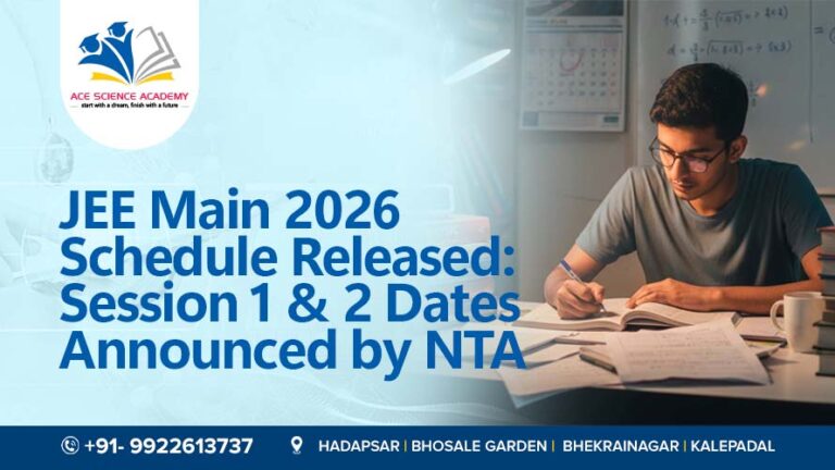 JEE Main 2026 Schedule Released: Session 1 & 2 Dates Announced by NTA