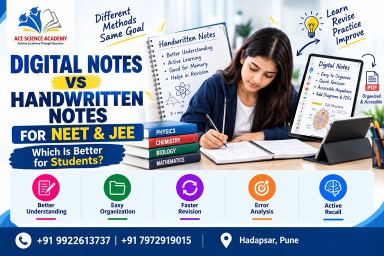 Digital Notes vs Handwritten Notes for NEET & JEE: Which Is Better for Students?